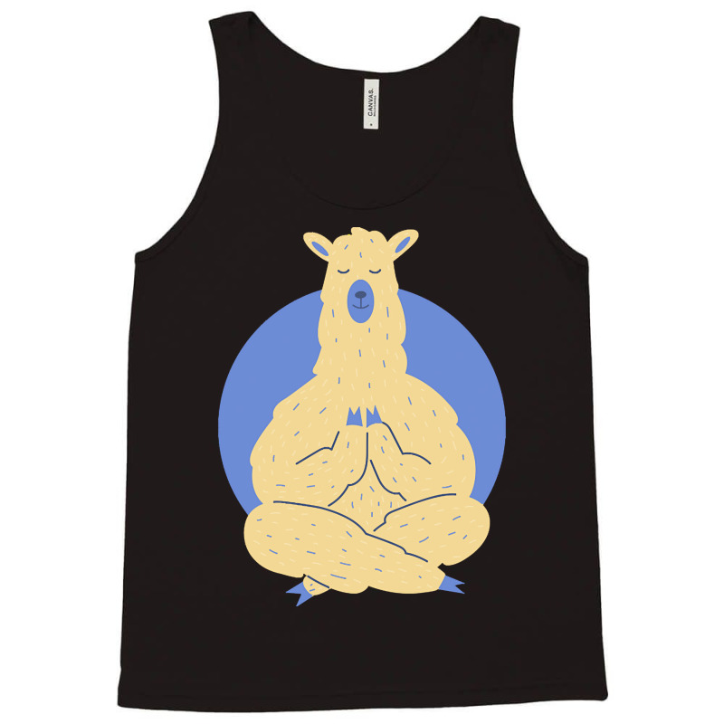 Llama Meditating T  Shirt Llama Meditating A Llama In A Yoga Pose Yoga Tank Top by magdalena96229 | Artistshot