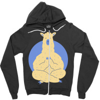 Llama Meditating T  Shirt Llama Meditating A Llama In A Yoga Pose Yoga Zipper Hoodie | Artistshot