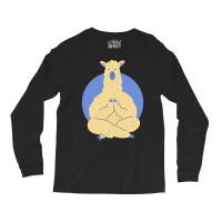 Llama Meditating T  Shirt Llama Meditating A Llama In A Yoga Pose Yoga Long Sleeve Shirts | Artistshot