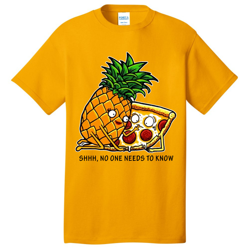 Pizza And Pineapple Basic T-shirt by frizidan | Artistshot