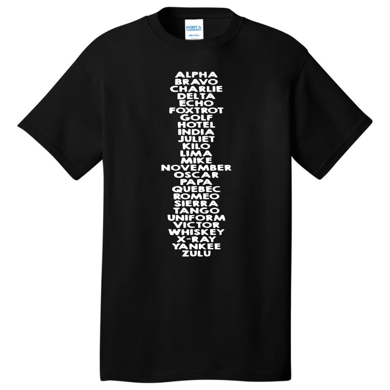 Phonetic Alphabet Basic T-shirt | Artistshot