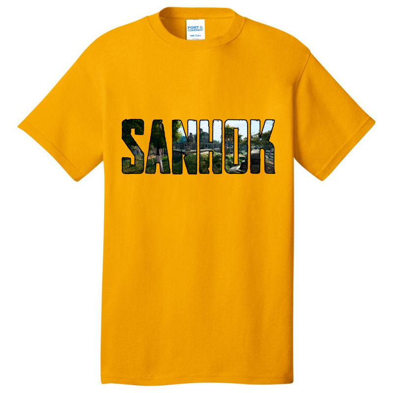 Sanhok Battlegrounds Map Basic T-shirt | Artistshot