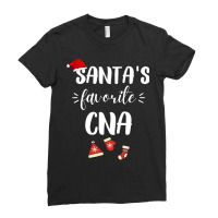 Santas Favorite Cna Certified Nursing Assistant Ch Ladies Fitted T-shirt | Artistshot