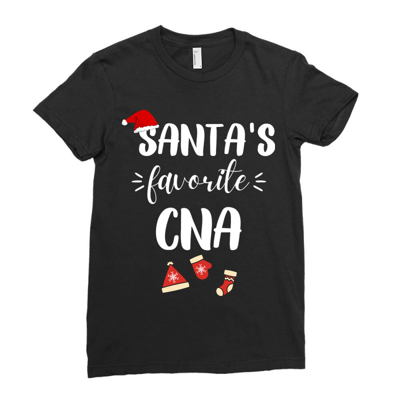 Santas Favorite Cna Certified Nursing Assistant Ch Ladies Fitted T-Shirt by SweetCurl | Artistshot