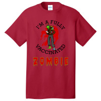 Funny Halloween Iam A Fully Vaccinated Zombie Basic T-shirt | Artistshot