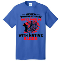 Native American Woman Basic T-shirt | Artistshot