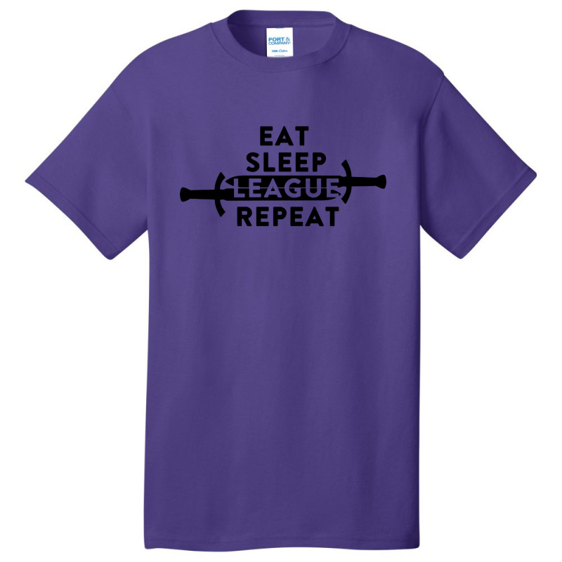 League Of Legends Eat Sleep Basic T-shirt | Artistshot