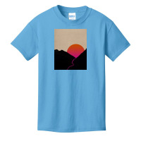 Pink Sun Basic Youth T-shirt | Artistshot