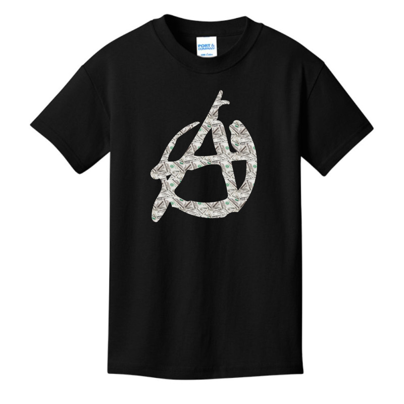 Anarchy Dollars Basic Youth T-shirt by Dav | Artistshot