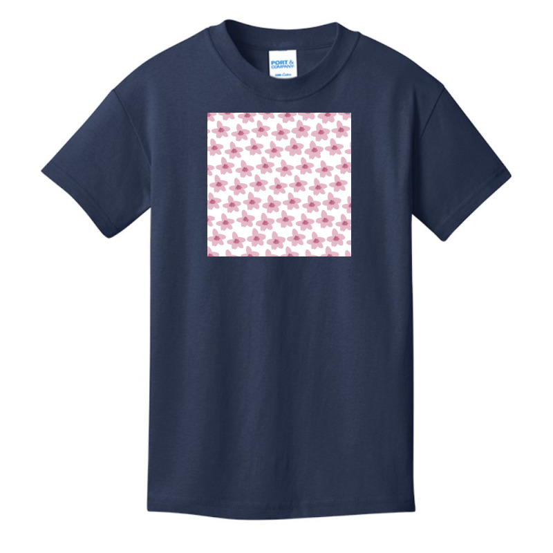 Simple Pink Flowers Basic Youth T-shirt by Anissu | Artistshot