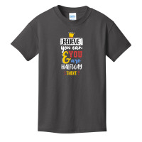 Believe You Can And You Are Halfway There Basic Youth T-shirt | Artistshot