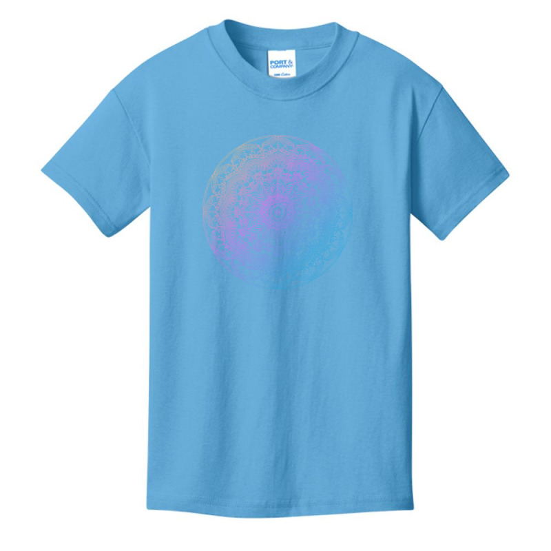 Mandala Gradient With Pastel Colour Basic Youth T-shirt by chris299 | Artistshot