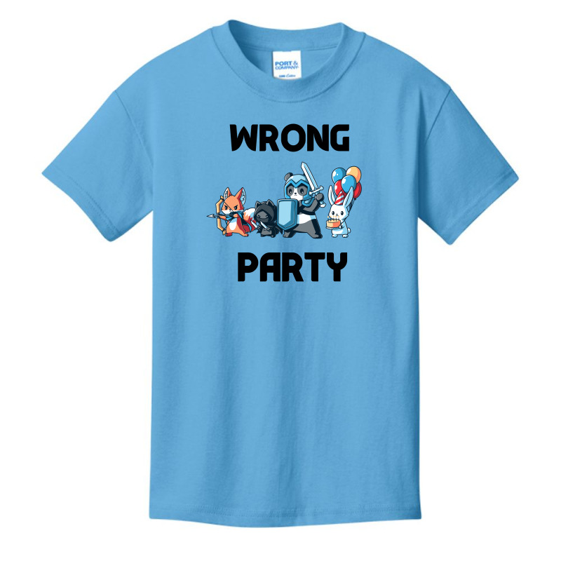 Wrong Party - Cute Animals Ninja Basic Youth T-shirt by CloudyStars | Artistshot