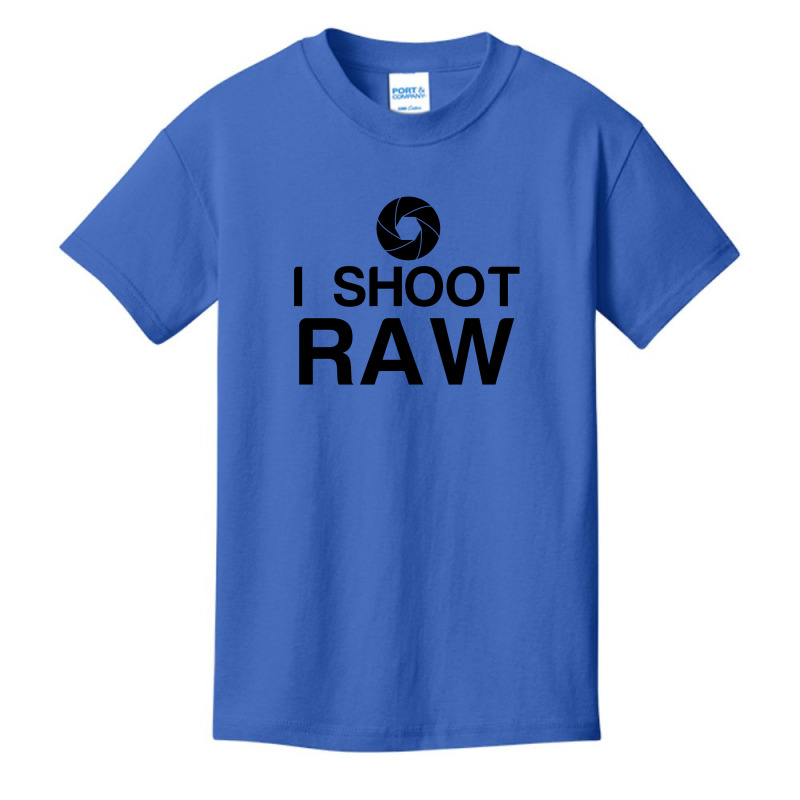 I Shoot Raw Basic Youth T-shirt | Artistshot