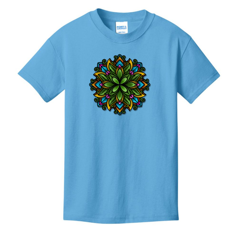 Full Color Mandala Element Basic Youth T-shirt by chris299 | Artistshot