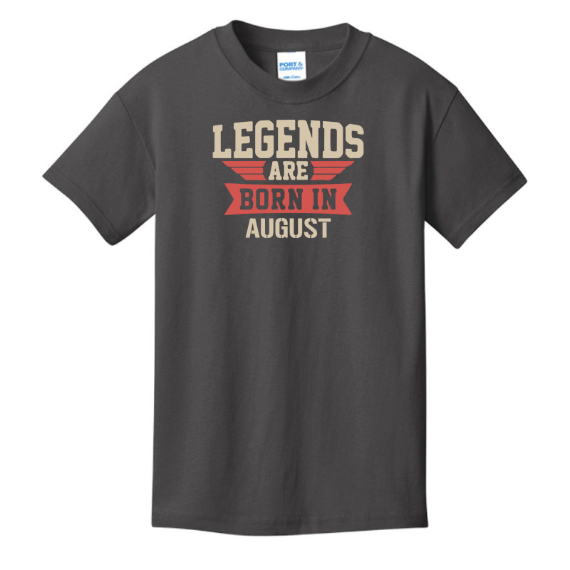 Legends Are Born ın August Basic Youth T-shirt | Artistshot