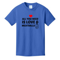 Meatballs And Love Basic Youth T-shirt | Artistshot