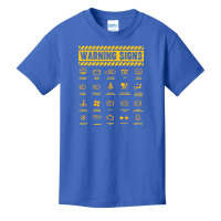 Mechanic Warning Signs Retro Vintage Basic Youth T-shirt | Artistshot