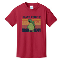 I Hate People Retro Vintage Turtle Basic Youth T-shirt | Artistshot