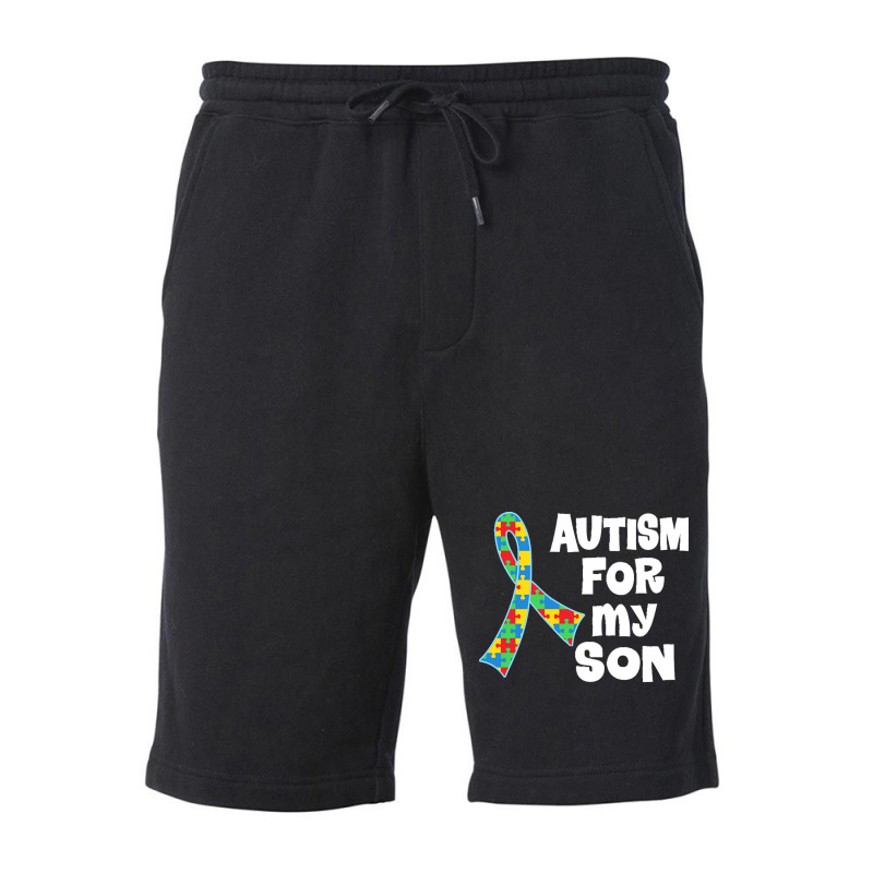 Autism Son T  Shirt Autism Ribbon For Son T  Shirt Fleece Short by abigayle98988 | Artistshot