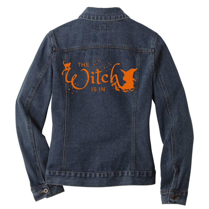 The Witch Is In Ladies Denim Jacket by Balprut Store | Artistshot