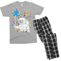 Autism T  Shirt Astronaut Balloon Autism Space T  Shirt Men's T-shirt Pajama Set | Artistshot