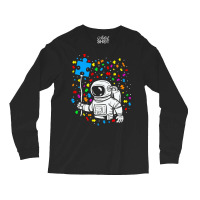 Autism T  Shirt Astronaut Balloon Autism Space T  Shirt Long Sleeve Shirts | Artistshot