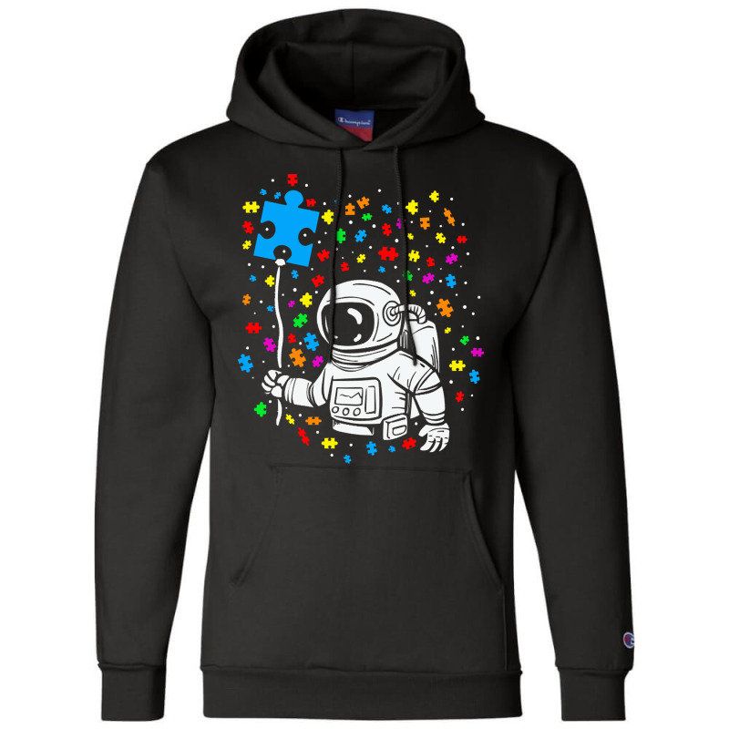 Autism T  Shirt Astronaut Balloon Autism Space T  Shirt Champion Hoodie by abigayle98988 | Artistshot