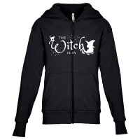 The Witch Is In Youth Zipper Hoodie | Artistshot