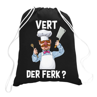 Vert Der Ferk   The Swedish Chef Drawstring Bags Designed By Cahyorin