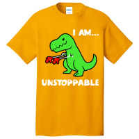 Dinosaur I Am Unstoppable Christmas Basic T-shirt | Artistshot