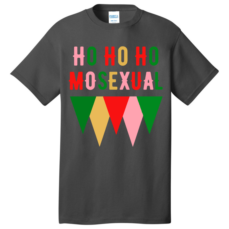 Ho Ho  Christmas Holiday Gay Design Basic T-shirt | Artistshot