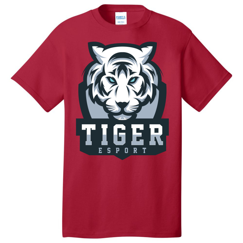 Tiger White Vector Basic T-shirt | Artistshot