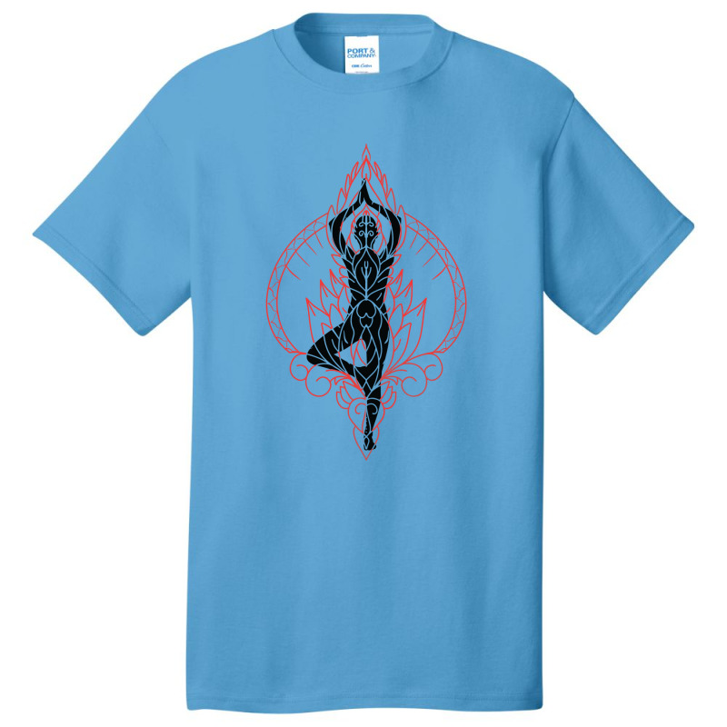 Lotus Yoga Basic T-shirt by Pompoyo | Artistshot