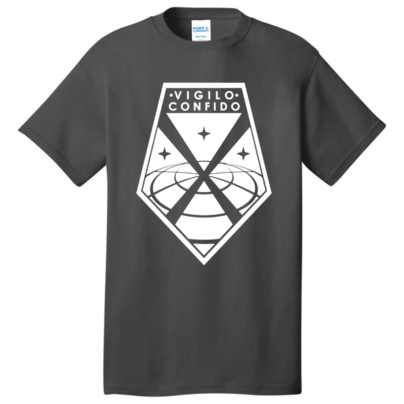 Vigilo Confido Xcom Basic T-shirt by Mito220 | Artistshot