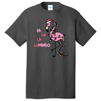 Christmas Flamingo Basic T-shirt | Artistshot