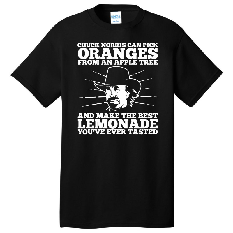 Chuck Norris Can Pick Oranges From An Apple Tree Basic T-shirt by gedongbayi | Artistshot