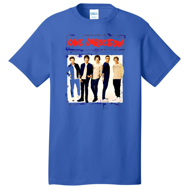 Spray Paint Blue 1 Direction Basic T-shirt | Artistshot