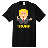 President Trump Pixel Character Basic T-shirt | Artistshot