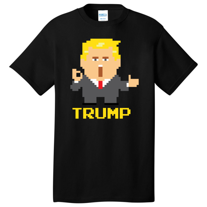 President Trump Pixel Character Basic T-shirt | Artistshot