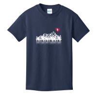 Skiing Forest Basic Youth T-shirt | Artistshot