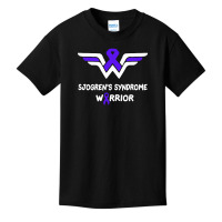 Sjogren’s Syndrome Awareness Warrior Support Purple Ribbon Basic Youth T-shirt | Artistshot