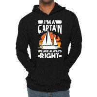 Captain Sailing Boat Boater Sailor Captain 4 Lightweight Hoodie | Artistshot