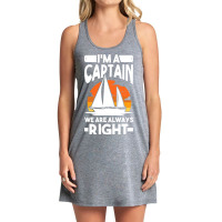 Captain Sailing Boat Boater Sailor Captain 4 Tank Dress | Artistshot