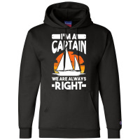 Captain Sailing Boat Boater Sailor Captain 4 Champion Hoodie | Artistshot