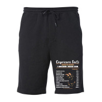 Capricorn Facts Birthday Zodiac Sign 2 Fleece Short | Artistshot