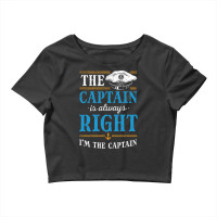 Boat Captain Motorboat Boating Sailing Sailor Boat Crop Top | Artistshot