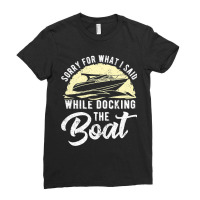 Boat Captain Motorboat Boating Sailing Sailor Boat Ladies Fitted T-shirt | Artistshot