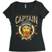 Captain Ship Skipper Boat Owner Lover Women's Triblend Scoop T-shirt | Artistshot