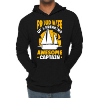 Captains Wife Sailing Boat Boater Sailor Captain 2 Lightweight Hoodie | Artistshot